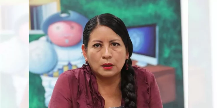 Foto: Adrián Gaytán // La presidenta municipal de Santa Cruz Xoxocotlán, en encuentro con periodistas de EL IMPARCIAL.