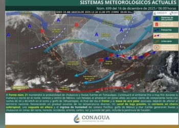 Frente frío 21 intensifica lluvias, frío y vientos fuertes en Oaxaca