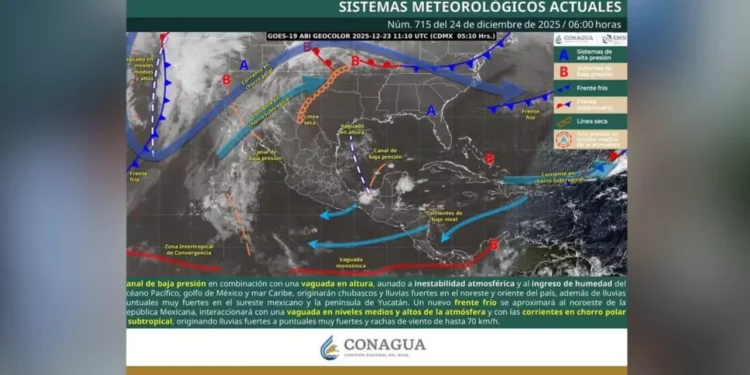 Aumentan lluvias y descenso de temperaturas en Oaxaca por inestabilidad atmosférica