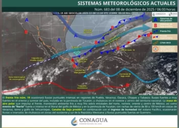 Frente frío 19 deja lluvias, nieblas y descenso de temperatura en regiones de Oaxaca