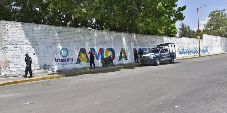 Foto: Adrián Gaytán // Calle Alianza, adjunta al Polideportivo Venustiano Carranza.