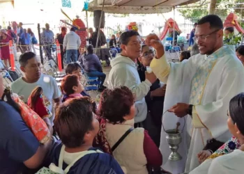 Foto: Jesús Santiago // Celebración a la Virgen de Juquila en San Juan Chapultepec.