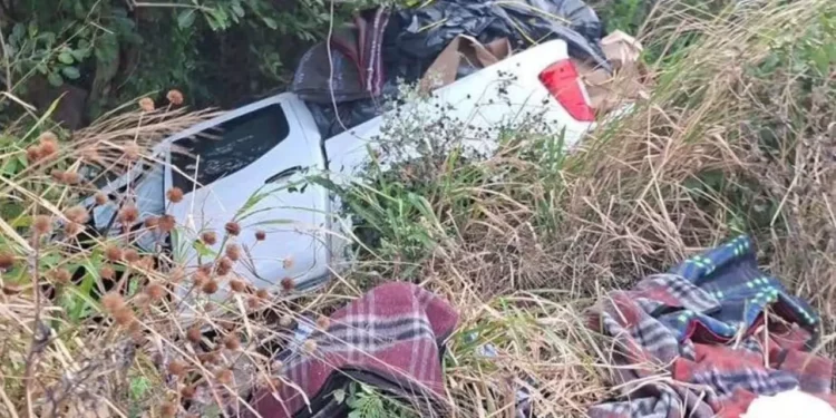 Accidente vial en la carretera transístmica