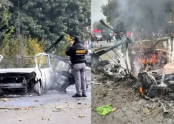Explosión de taxi con pirotecnia deja tres heridos en la México-Toluca, entre ellos un menor
