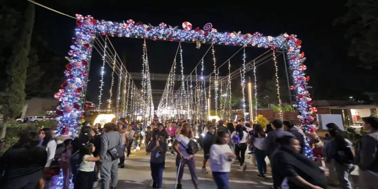 Foto: Adrián Gaytán // Festividad navideña en el Parque Primavera.