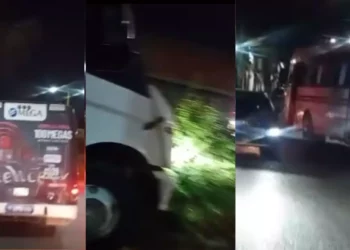 VIDEO | Falla en frenos casi provoca tragedia: autobús termina sobre camellón y pasajeros viven minutos de pánico