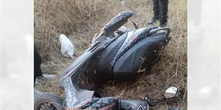 La motoneta Veloci Dynamik fue hallada intacta en un baldío de la agencia La Junta tras un operativo policiaco.