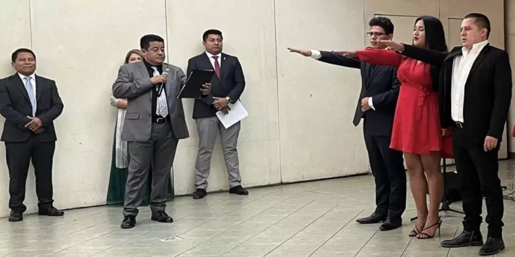 La nueva directiva del Colegio de Abogados Penalistas del Estado de Oaxaca.