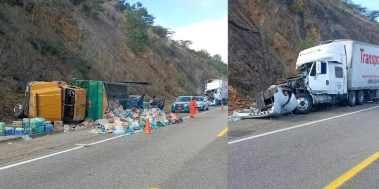 Carambola en la Oaxaca–Cuacnopalan provoca caos vial cerca de la caseta de Huitzo