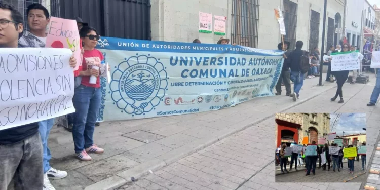 Protestan trabajadores de la UACO por falta de pago y acusan violencia laboral