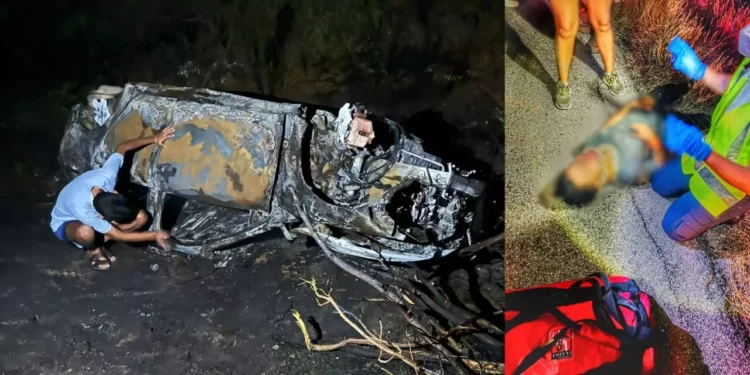 ¿Imprudencia o falta de seguridad vial? Joven sufre brutal volcadura en tramo La Ventosa–La Mata