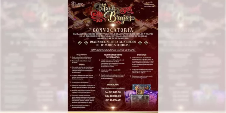 Xoxocotlán lanza convocatoria para la imagen oficial de la XLIX edición de los Martes de Brujas