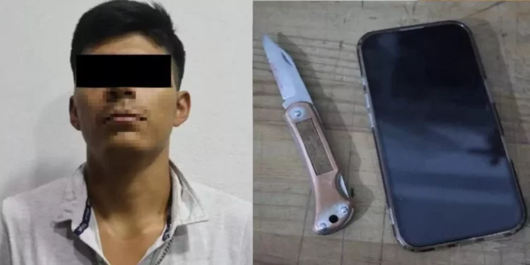 Amenaza con navaja para robar un Iphone y es detenido en el barrio de La Noria
