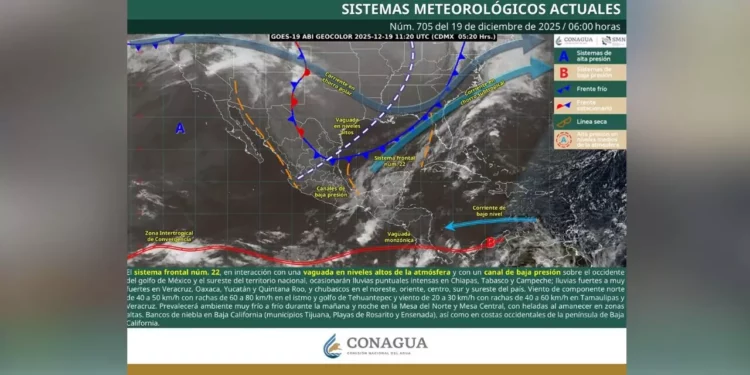 Frente frío 22 y vaguada polar mantienen ambiente frío en zonas montañosas de Oaxaca