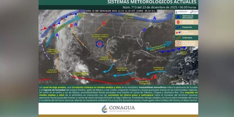 Inestabilidad atmosférica traerá lloviznas y ambiente frío en gran parte de Oaxaca