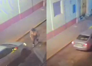 VIDEO | Robo a plena madrugada exhibe el Centro Histórico de Oaxaca; ladrón se lleva auto en zona policiaca