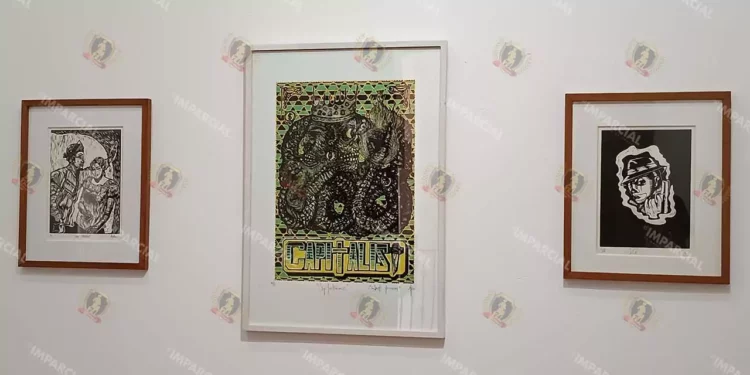 Fotos: Lisbeth Mejía Reyes // La muestra abarca 30 gráficas y pinturas en las que cada artista refleja su sentir y pensar desde la prisión.