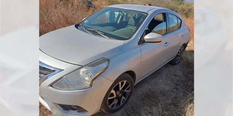 El vehículo fue encontrado en el camino que comunica a la agencia de San Pedro Yodoyuxi.