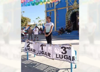 Mariel Salazar fue invitada a la carrera de 5 kilómetros en la comunidad de Buenos Aires.