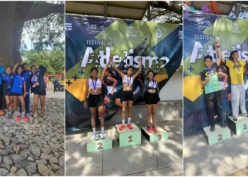 Los atletas se presentaron en el Festival Atlético de El Espinal.