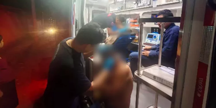 Los tres heridos resultaron con lesiones en diferentes partes de la cabeza y rostro.