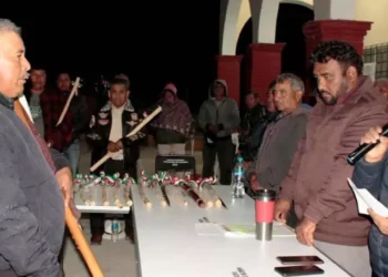 Foto: IGAVEC / Autoridades del ayuntamiento de Tezoatlán de Segura y Luna.
