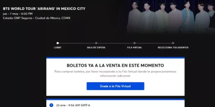 Caos en la preventa de boletos de BTS en México: fallas en Ticketmaster desatan frustración entre ARMYs