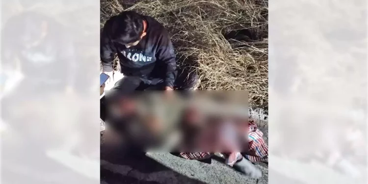 Cerca del Cerro del Fortín, un motociclista se accidentó el sábado.