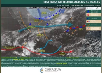 Frente frío 28 provocará lluvias intensas, evento de Norte y descenso térmico en Oaxaca