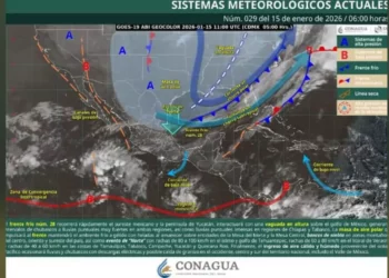 Avanza frente frío 28 en Oaxaca con lluvias intensas, vientos extremos y riesgo de heladas