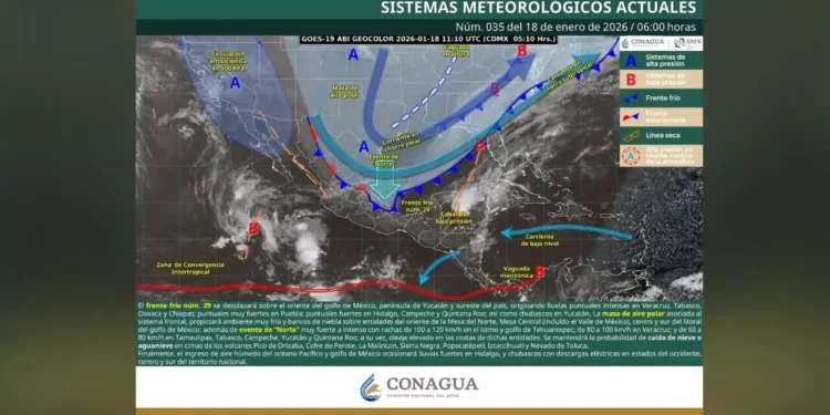 Frente frío 29 azota Oaxaca con vientos extremos y riesgo de heladas