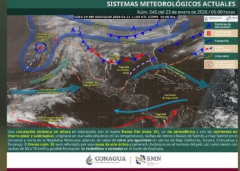 Advierten vientos fuertes y bajas temperaturas en Oaxaca por sistemas frontales