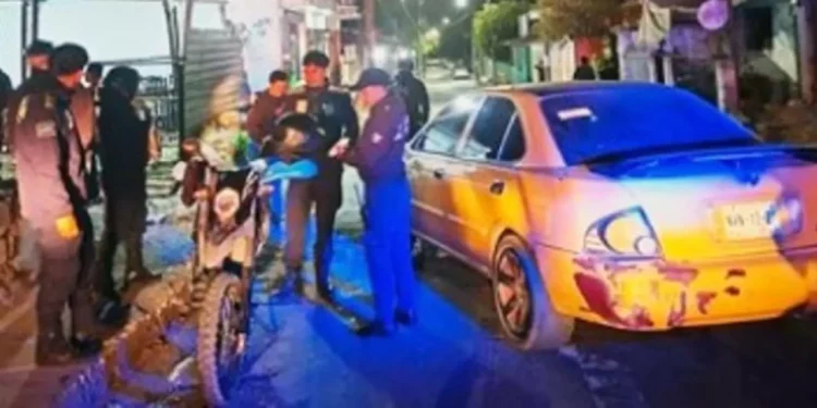 El lesionado conducía una motocicleta marca Itálika DM150, con placas de circulación del estado de Oaxaca.