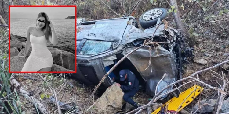 Foto: Redes sociales // La camioneta en la que viajaba la influencer Dulce Enríquez volcó en el libramiento de Ocotlán; la joven falleció tras permanecer 10 días hospitalizada.