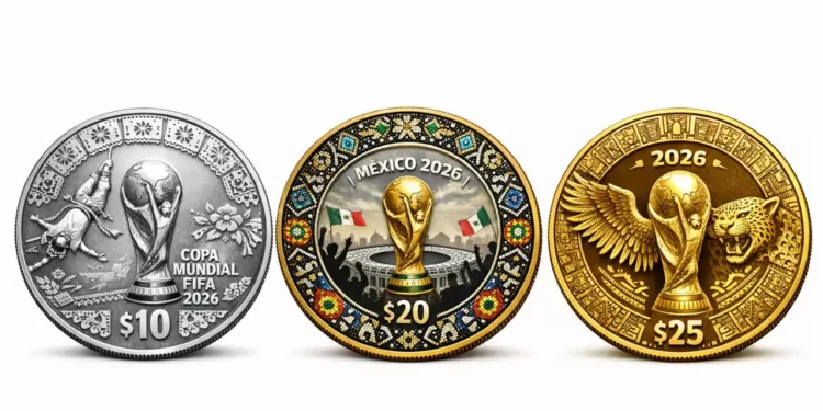 ¿Cómo serán las monedas conmemorativas del Mundial 2026?