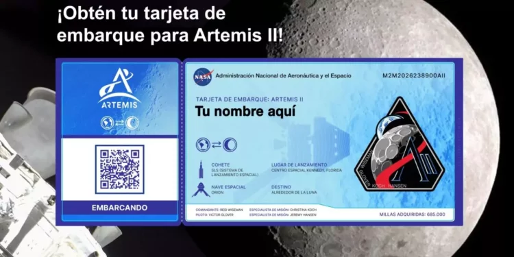 ¿Cómo enviar tu nombre a la Luna con la misión Artemis II?