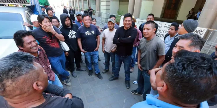 Protesta de habitantes de Xanica.