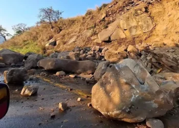 Reportan derrumbes carreteros y daños en viviendas en Guerrero.