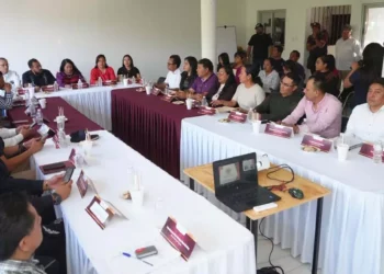 Foto: cortesía // Sesión de trabajo del Consejo Municipal de Protección Civil en Santa Cruz Xoxocotlán.
