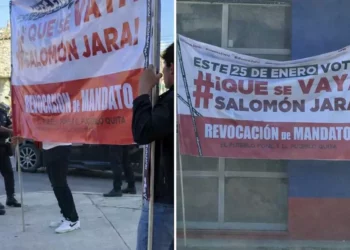 Foto: redes sociales // Un grupo de jóvenes realizó una manifestación para votar contra la continuidad de Salomón Jara en el gobierno de Oaxaca.