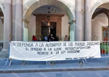 Foto: Adrián Gaytán // Se inconforman habitantes de Santiago Xanica; no reconocen los resultados de las asambleas comunitarias.