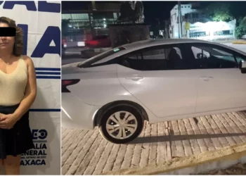 Yolanda Adelaida S. M. fue detenida en Brisas de Zicatela; el vehículo fue ubicado mediante rastreo satelital.