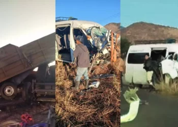 Otro accidente más: Urvan de pasaje choca en la 131 y reaviva alerta por seguridad vial