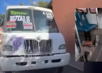 Golpean a chofer de camión urbano en Oaxaca tras presunto conflicto vial