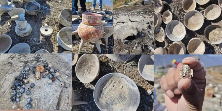 ¿Qué revela la Mixteca bajo tierra? Albañiles descubren tumba prehispánica en Nochixtlán