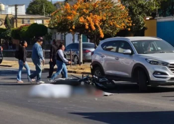 Difunden video de accidente donde falleció motociclista en Ánimas Trujano