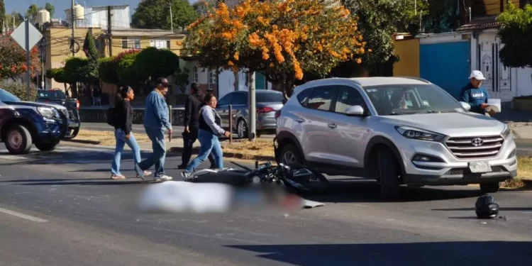 Difunden video de accidente donde falleció motociclista en Ánimas Trujano
