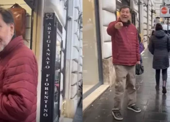 VIDEO | Noroña se confronta con mexicano en tienda de lujo en Roma y desata polémica en redes