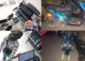 Asaltan refaccionaria de motos en Zaachila y abandonan motoneta en la huida