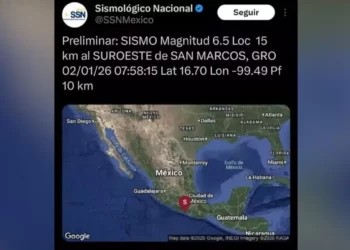 Arranca 2026 con susto: fuerte sismo de 6.5 activa alertas y sacude Oaxaca y Guerrero
